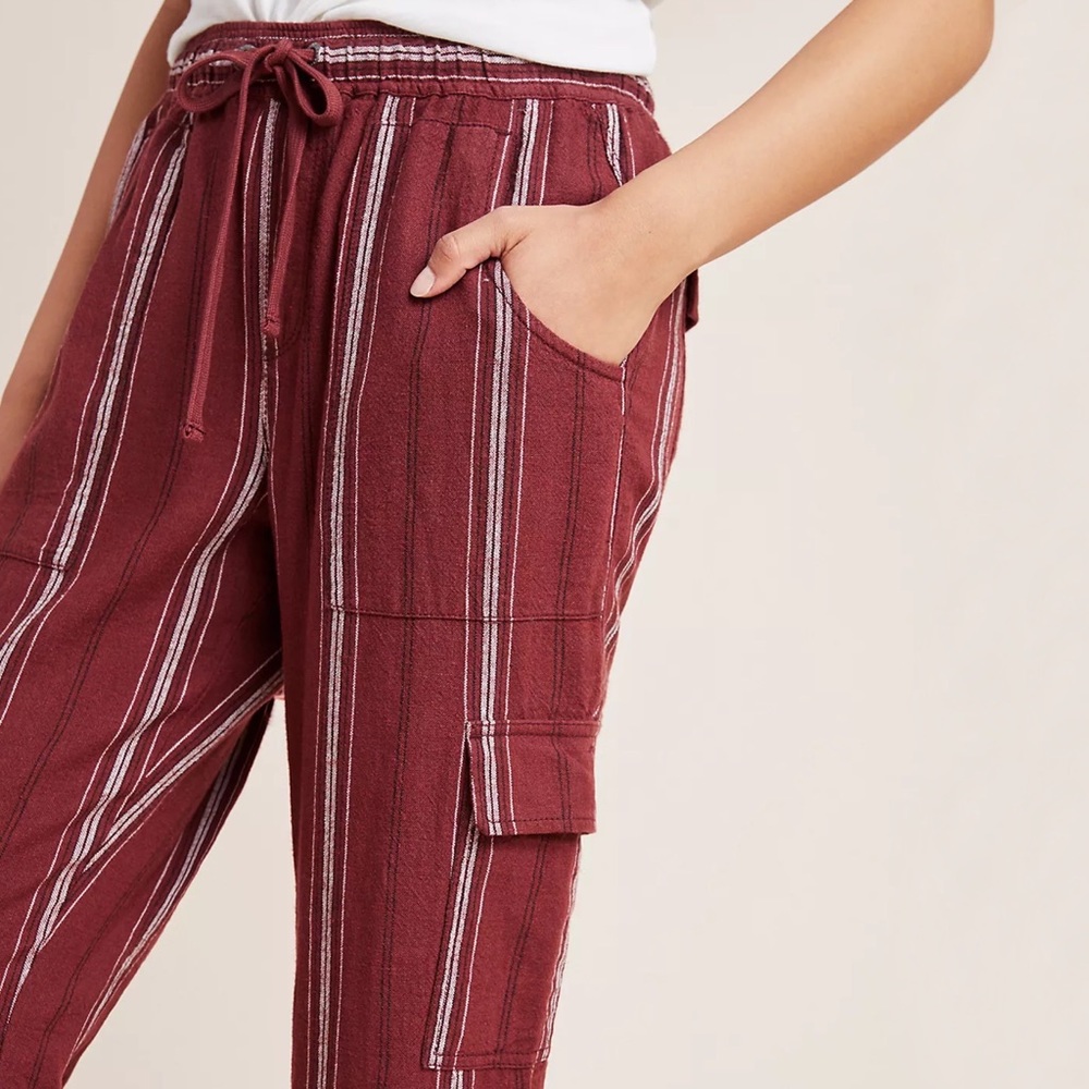 Anthropologie Discoverer Linen Cargo Pants - Picture 4 of 5